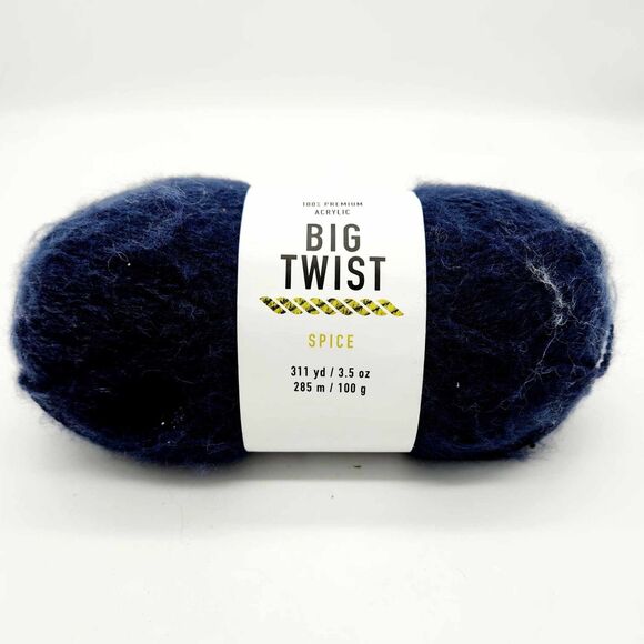 Big Twist Spice Yarn Mood Indigo One Skein Medium Weight #4 Jo-Ann Fabrics NOS - Picture 7 of 7